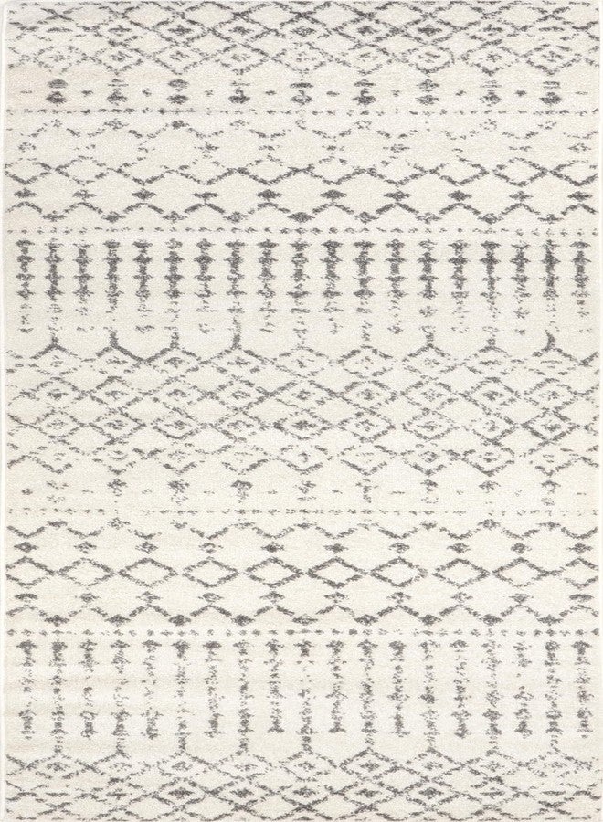 nuLOOM 2x6 Moroccan Blythe Area Rug, Grey, Faded Bohemian Design, Stain Resistant, For Bedroom, Dining Room, Living Room, Hallway, Office, Kitchen, Entryway - Image 2
