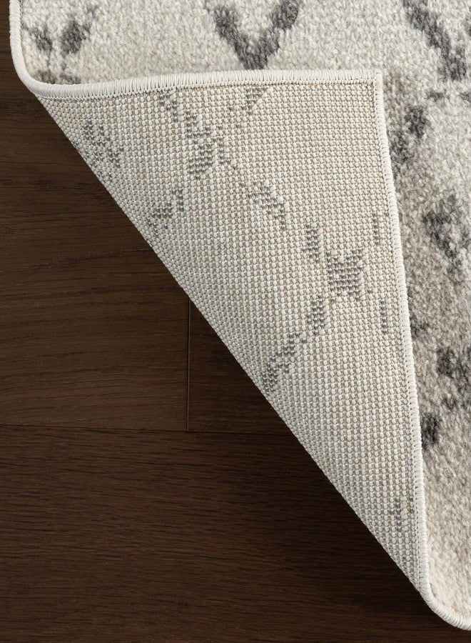 nuLOOM 2x6 Moroccan Blythe Area Rug, Grey, Faded Bohemian Design, Stain Resistant, For Bedroom, Dining Room, Living Room, Hallway, Office, Kitchen, Entryway - Image 5