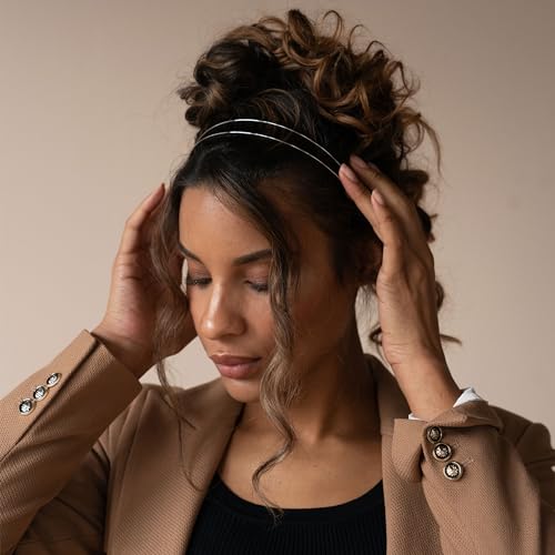 L. Erickson Metal Double Headband - Gold - Image 2
