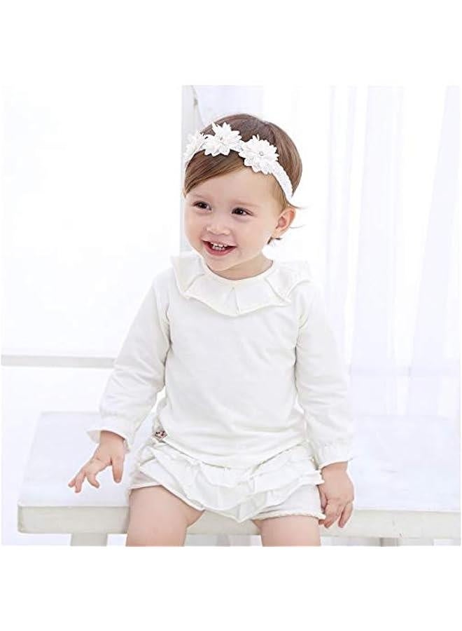 Infant Baby Girl Shoes Baby Mary Jane Flats Princess Wedding Dress Shoes Crib Shoe for Newborns, Infants, Babies, and Toddlers - Image 5