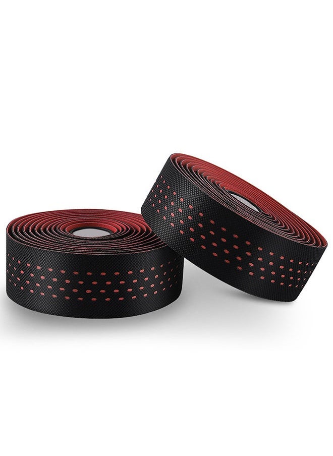 Generic 2Pcs Road Bike Bicycle Handlebar Grip Wrap Anti-slip Strap Colorful Tape Belt 22.5x8.5x3cm  - Image 1