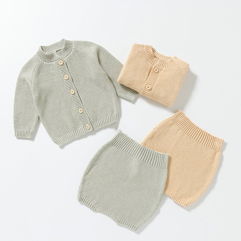Baby Sweater suit Knitted Spring and Autumn Coat Cardigan Baby''s Winter Base Clothes for Newborn - Image 4