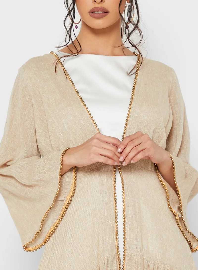 Fashion Trends by Suzy Matar Printed Jalabiya Dress