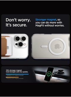 Spigen غطاء حماية Liquid Crystal MagFit لهاتف iPhone 16 Pro MAX مع MagSafe (2024) - شفاف للغاية  - Image 3