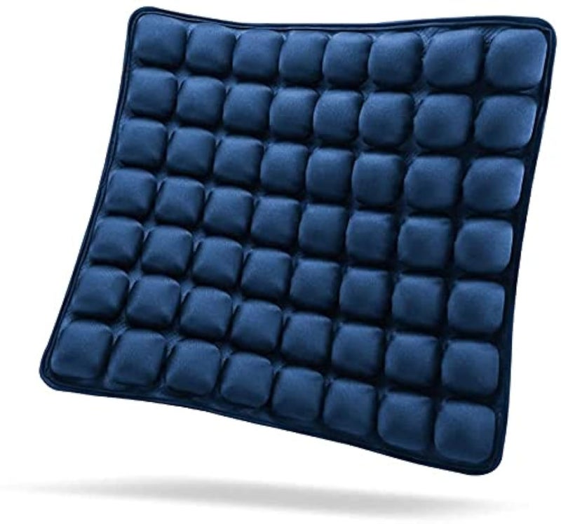 SUNFICON SUNFICON Air Seat Cushion Inflatable Seat Cushion Portable Car Seat Office Chair Wheelchair Pad Anti Bedsore Orthopedics Pain Pressure Relief Cushion Camping Seat Mat w Pump 18 x 16 x1 Blue