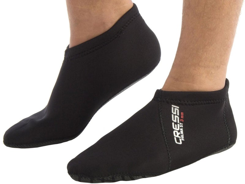 Cressi unisex adult L/XL-9/11-ST Diving Socks, Black/Black, Large-X-Large - Image 4