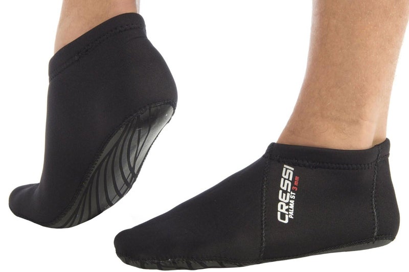 Cressi unisex adult L/XL-9/11-ST Diving Socks, Black/Black, Large-X-Large - Image 3