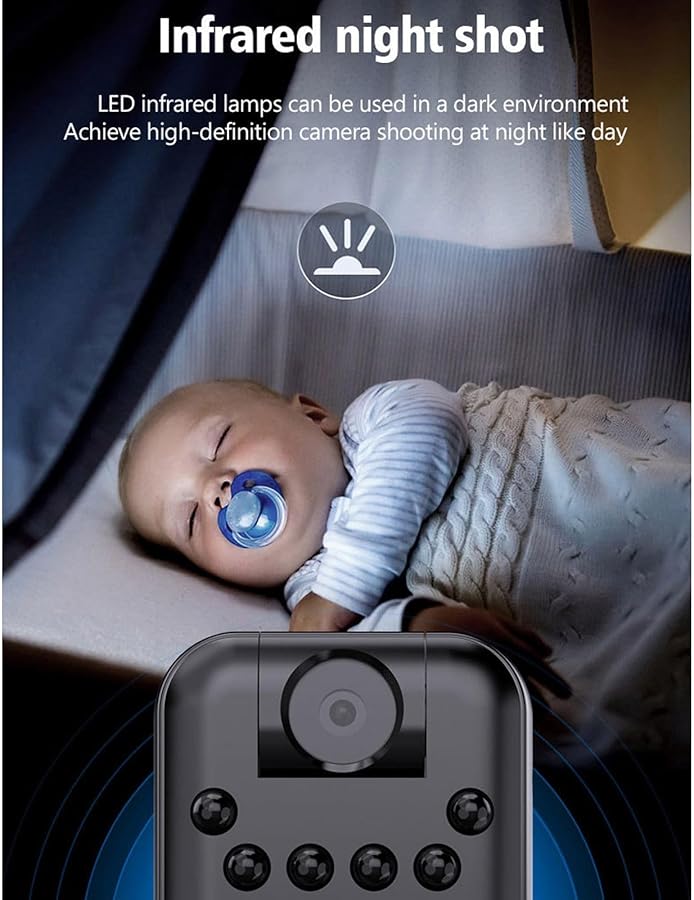 Mini Body Camera Portable Infrared Night Vision Power Off Storage Back Clip - Image 3