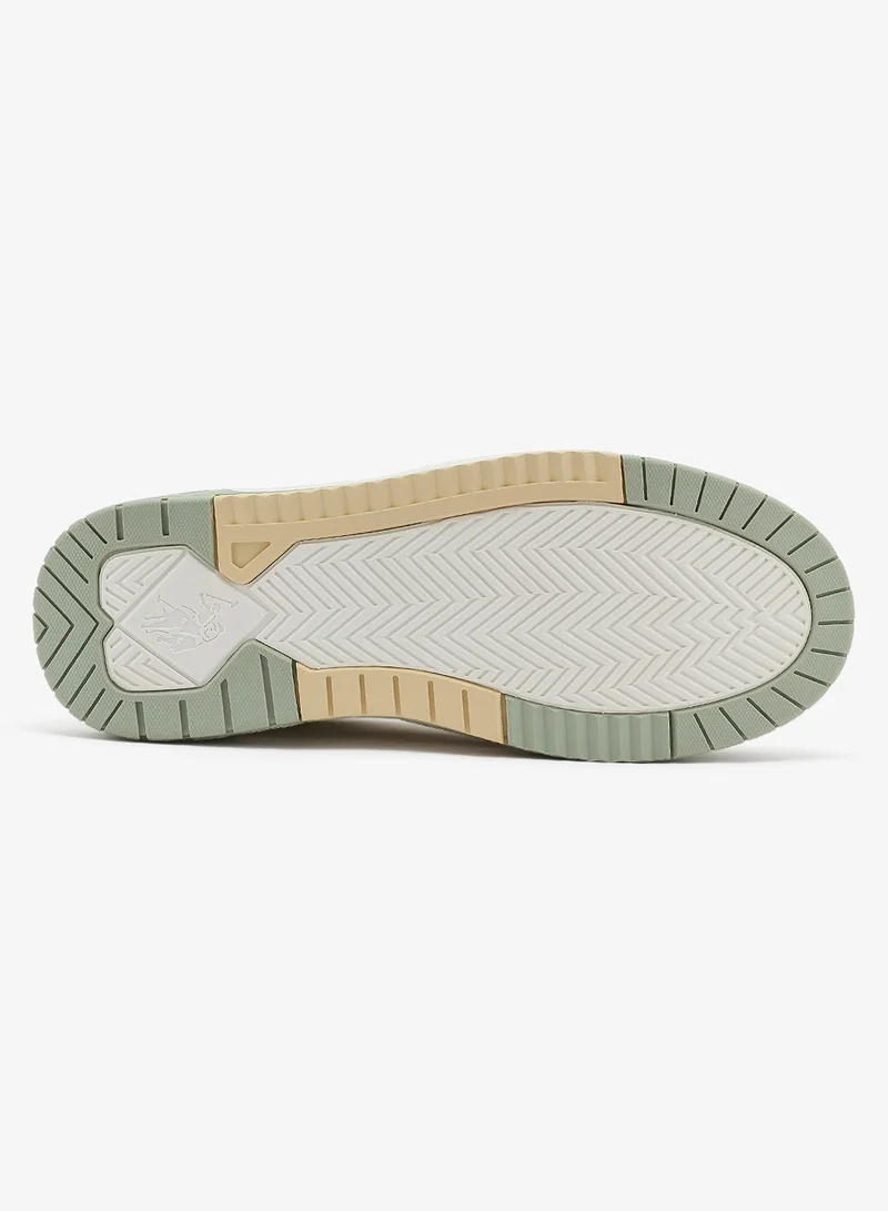 U.S. Polo Assn. white Women's White Sneakers - Bold Rugged Style Shoes with Durable Sole for Outdoor Wear for Women | Best Price UAE