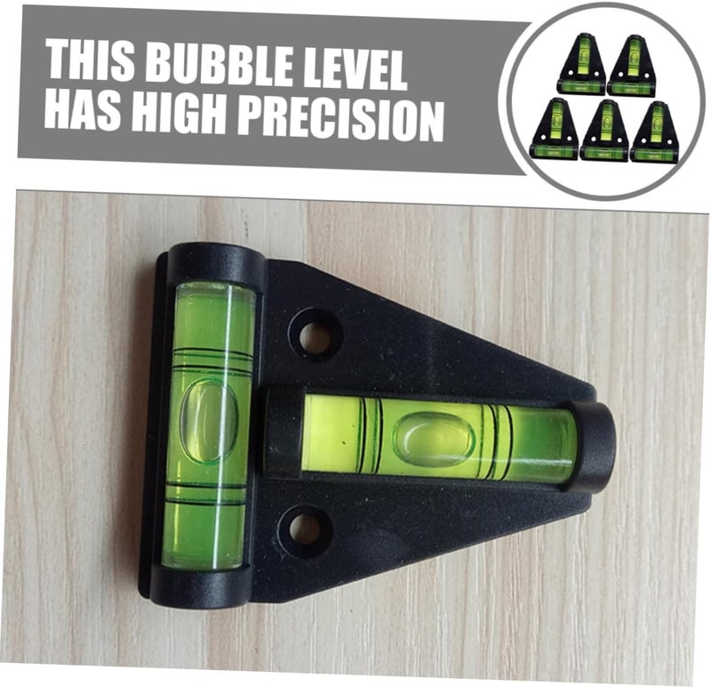 5pcs Pocket Level Mini Triangle Bubble Spirit Levels for Precision Measurement Vertical and Horizontal Applications for DIY Projects and Picture Hanging - Image 4