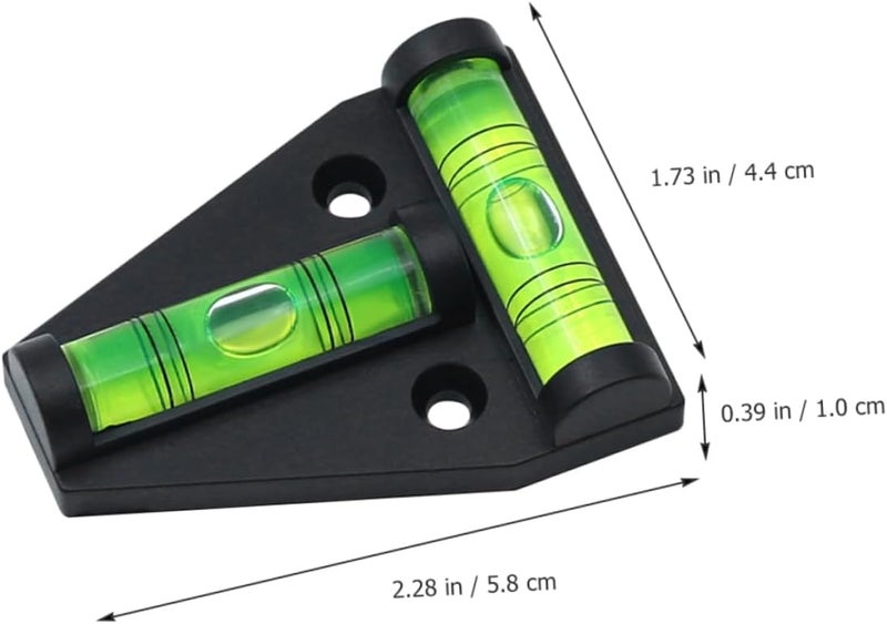 5pcs Pocket Level Mini Triangle Bubble Spirit Levels for Precision Measurement Vertical and Horizontal Applications for DIY Projects and Picture Hanging - Image 3