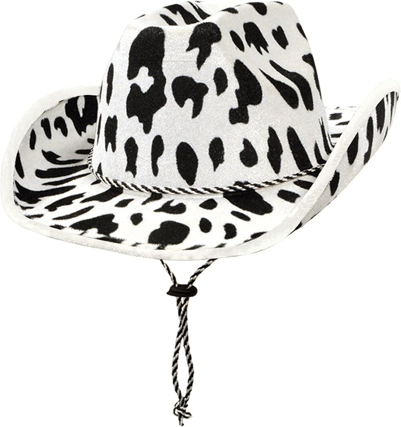Beistle Cow Print Cowboy Hat One Size Fits Most Animal Print Hats - Image 1