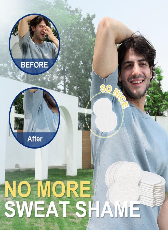 Aoeoun Underarm Sweat Pads - Aoeoun Premium Quality Fight Hyperhidrosis [100 PCS] for Men and Women Comfortable, Non Visible, Extra Adhesive, Disposable Dress Guards/Shields, Non Sweat Armpit Protection - Image 4