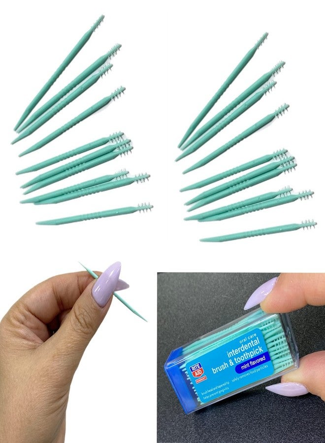 ALAZCO Rite Aid Mint Flavored Picks Interdental Toothpicks | 120-Picks per pack | (6-Pack - Image 5