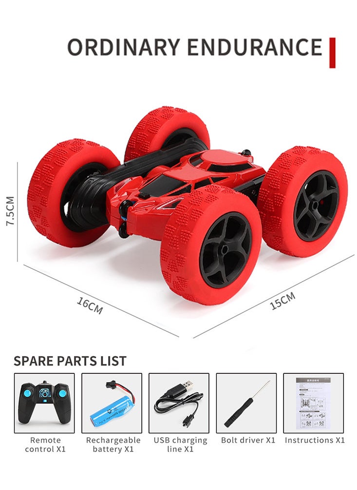 Perfii - Remote-Controlled RC Stunt Car with Double-Side Body Roll Walking, Dual Front Lights, TRP Material, Vacuum Tires, Powerful Motor, Muddy Terrain Mastery, 360° Rotation, and Wireless Comfort Control - Image 1