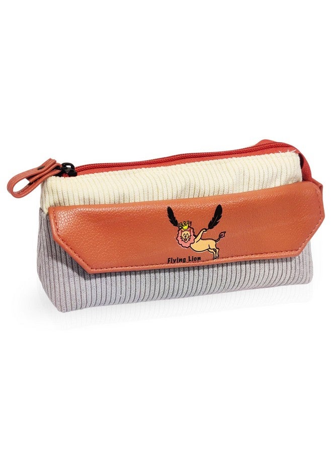 فنبلاست حقيبة أقلام فن بلاست للبنات - حقيبة أقلام كاواي، منظم أقلام أنيق، حقيبة متعددة الأغراض بسحاب للأطفال والكبار، حقيبة تنظيم أدوات مكتبية كبيرة السعة (رمادي) - Image 1