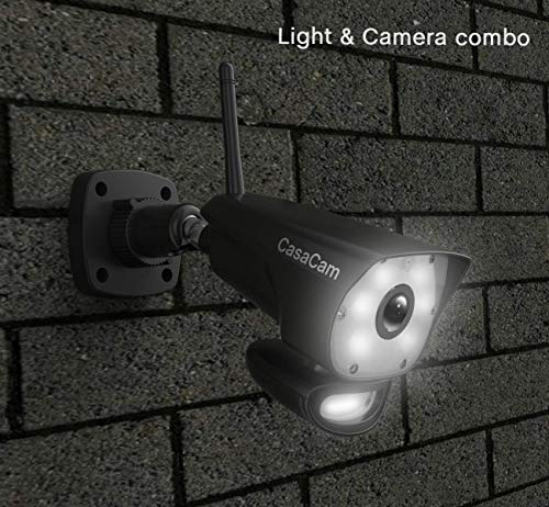 CasaCam GuardianCam Wireless Security Camera System | 7" Touchscreen Monitor with 2 Spotlight HD Cameras | AC Powered, Two-Way Audio, Free APP, SD Card and Battery Installed, Model VS1002 - Image 4