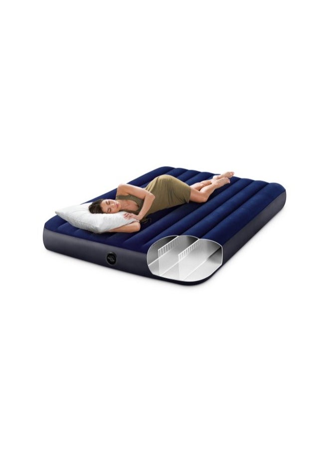 INTEX Inflatable Mattress For Two People 152x203x25cm  - Image 1