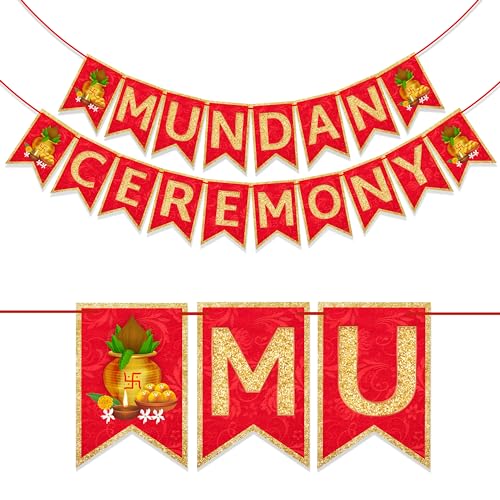 Wobbox My First Hair Cut Banner, Mundan Ceremony Banner, Mundan Ceremony Decoration Items (FP4616) - Image 1