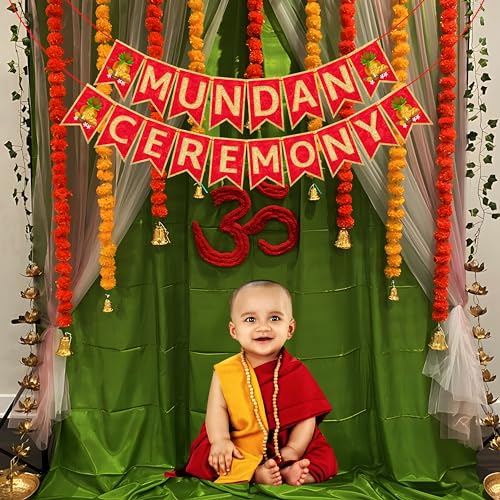 Wobbox My First Hair Cut Banner, Mundan Ceremony Banner, Mundan Ceremony Decoration Items (FP4616) - Image 5