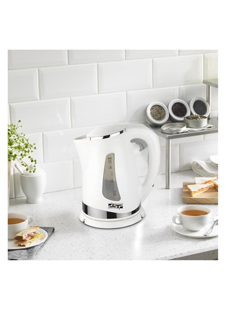 DSP - DSP electric kettle, Water Boiler, 1.7L, 2200W Fast Boiling, Auto Shut-Off, Dry Boil Protection, 360° Cordless Rotation, Visible Water Level, Secure Locking Lid, KK1110 - Image 1