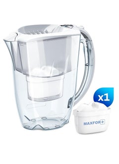 Aquaphor Water Filter Jug Amethyst White 1 X MAXFOR+ Filter Included I Capacity 2.8l I Fits in the fridge door I Reduces Limescale Chlorine & Microplastics  - Image 2
