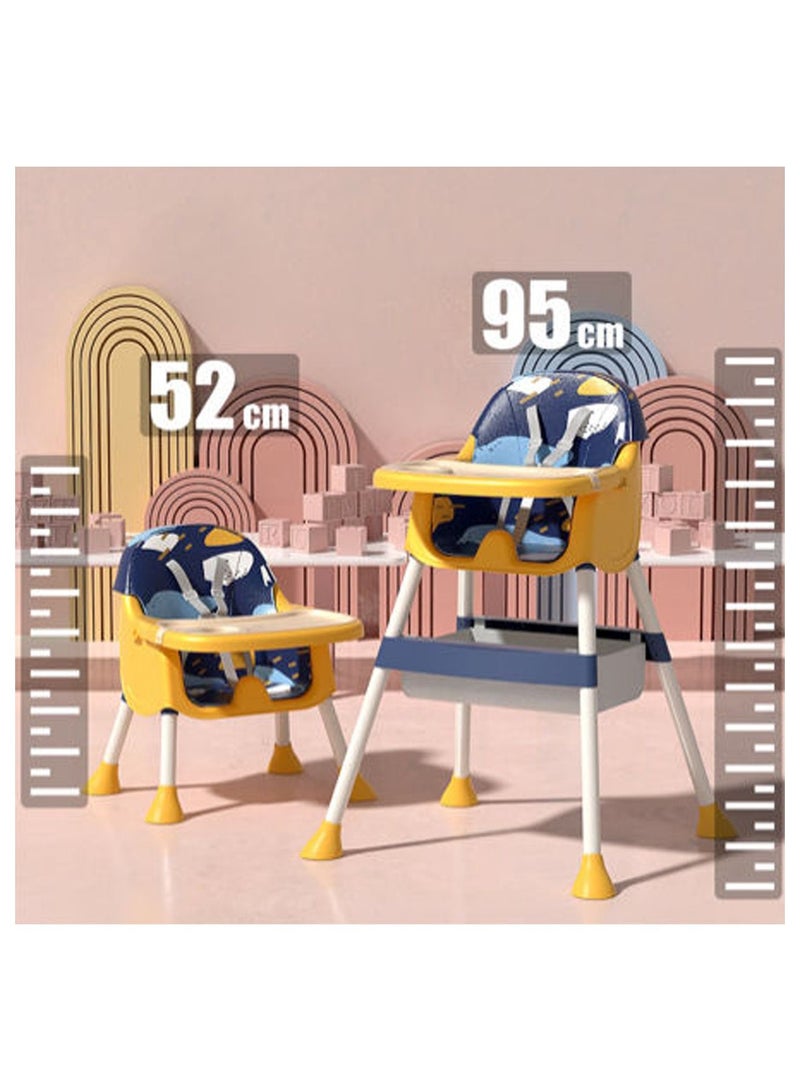 GT-Wheel Baby 3 in 1 High Chair adjustable Hight for Babies and Toddlers - Image 3