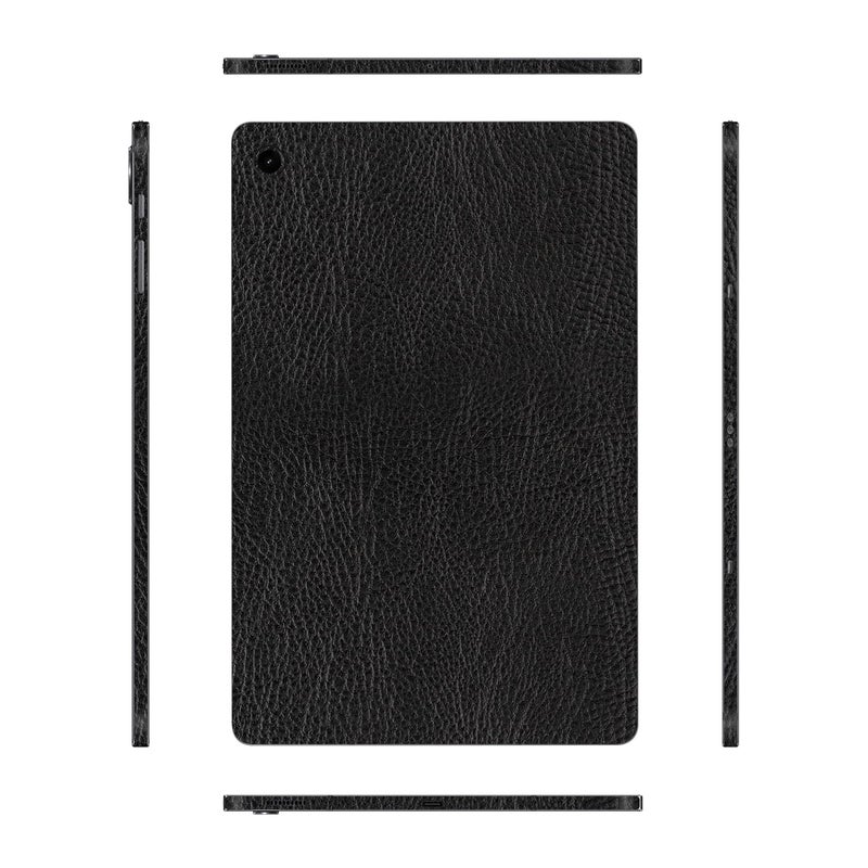 Capes Tablet Skins Compatible with Samsung Galaxy Tab S9 FE | Ultra-Thin Protective Film | Anti-Scratch Vinyl Decal Skin | Not Case/Cover (Black Leather, Full Body Skin) - Image 1