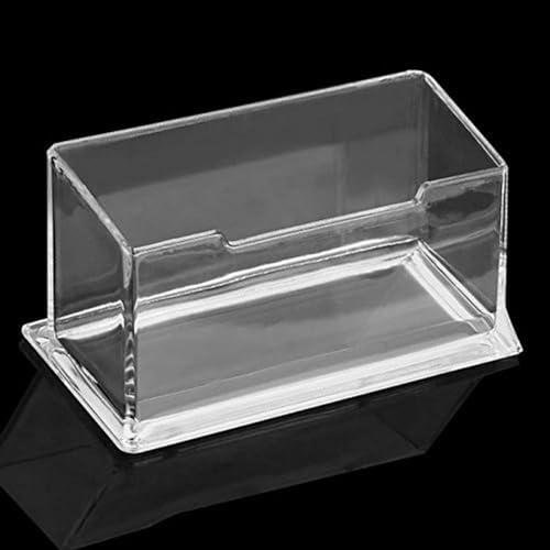 SNDIA Business Card Holder Visiting Card Stand Organizer Clear Card Holder Display Stand for Office (Transparent) (1 Tier - 2 Pack) - Image 4