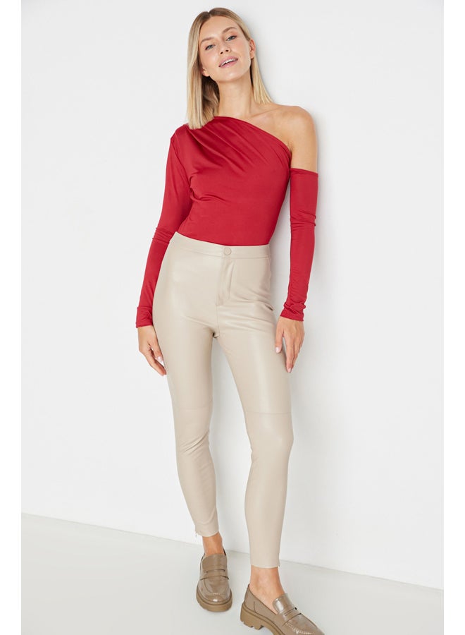 trendyol Bodysuit - Burgundy - Slim - Image 3