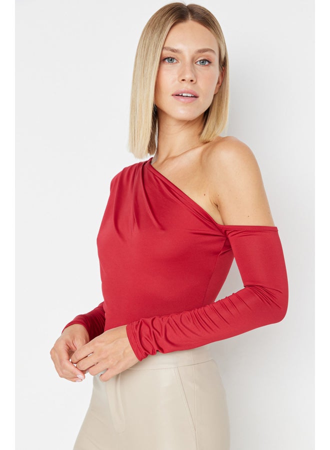 trendyol Bodysuit - Burgundy - Slim - Image 2