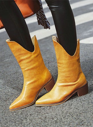Pointy Irregular Women's Boots Yellow - pzsku/ZE6A718B7643738059956Z/45/_/1677489563/7ca186c6-e963-4d04-a3b5-38754bba13dc