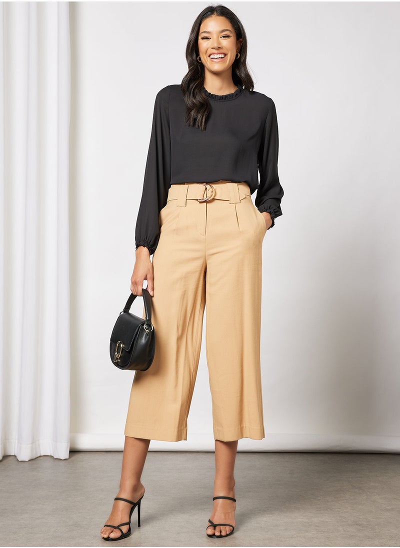 Jacqueline de Yong - Ruffle High Neck Blouse - Image 1