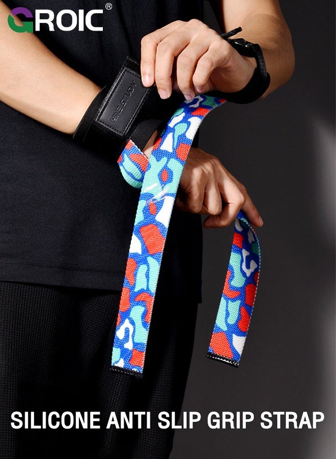 GROIC 2 Pcs Lifting Straps Gym, Wrist Straps for Weightlifting, Gym Straps, Weightlifting Straps, Deadlift Straps, Weight Lifting Straps for Men, Weight Straps Lifting Women - Image 2