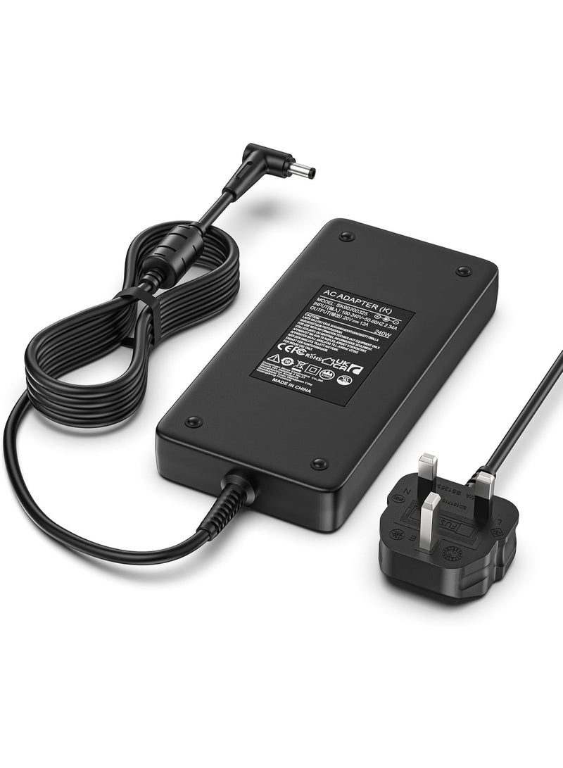 Terabyte شاحن 240 واط 20 فولت 12 أمبير متوافق مع ASUS TUF F15 Gaming A15 ASUS ROG Strix G16 G15 G17 G513 G713 ROG Zephyrus G16 M16 GU603 متوافق مع محول طاقة الكمبيوتر المحمول 180 واط 150 واط 6.0x3.7 مم - Image 1