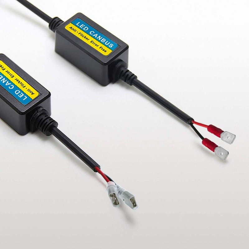 Lyn666 H1/H3/H7 LED Anti Flicker Capacitor Error Code Computer Warning Canceller LED Resistor Canbus Decoder(Pack of 2) - Image 2
