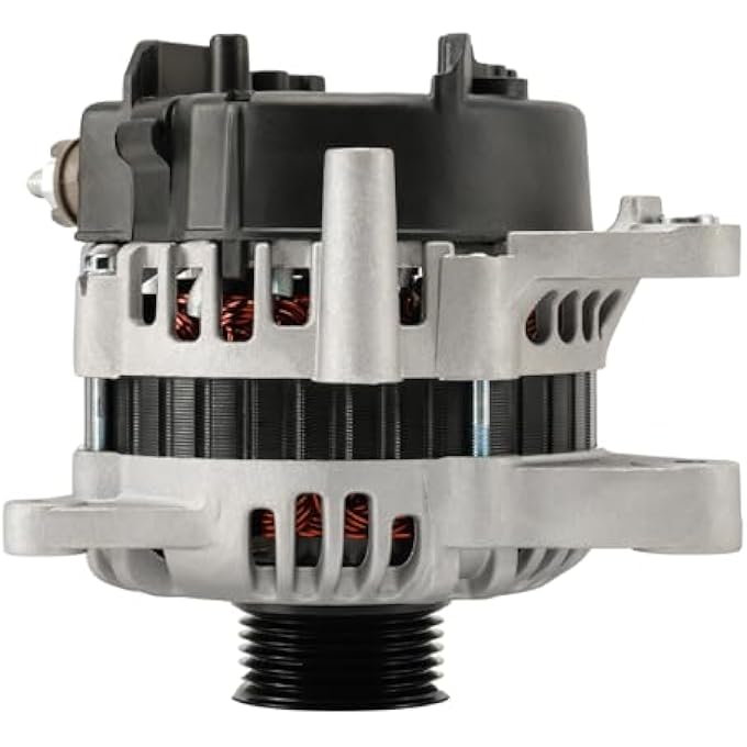 PHILTOP Alternator New 11020N Fit for 2001-2004 Santa Fe, Optima,1999-2004 Sonata,2003-2004 Tiburon 12V 110Amp CWS6 Groove Pulley 11015,11020,110208,11020N - Image 1