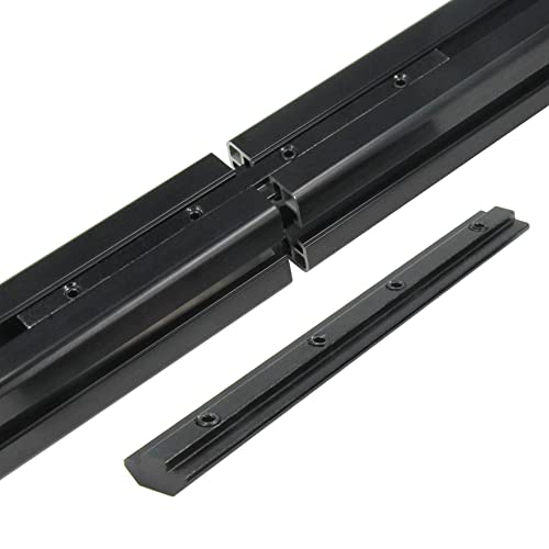 Befenybay 4PCS Black Straight Line Inside Connector Joint Bracket Length 7 Inch with M6 Screws for 8mm T Slot Aluminum Extrusion Profile 4040 Series - Image 3