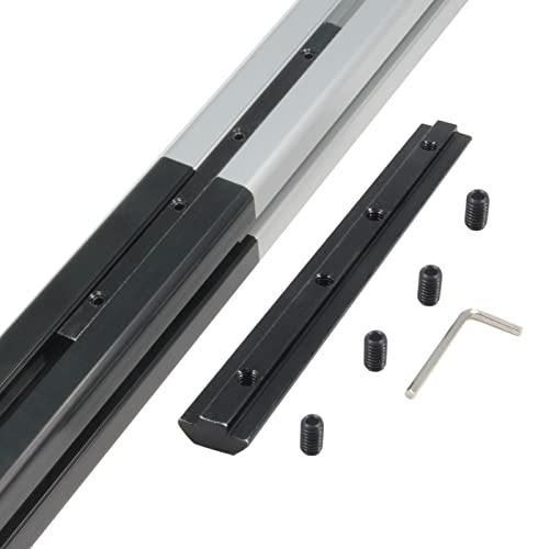 Befenybay 4PCS Black Straight Line Inside Connector Joint Bracket Length 7 Inch with M6 Screws for 8mm T Slot Aluminum Extrusion Profile 4040 Series - Image 5