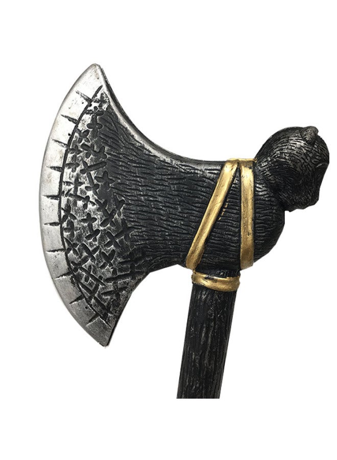 Loquat Bear Axe  Children's Simulation Pu Foam Toy Fire Small Axe Masquerade Props-Color:Black - Image 1