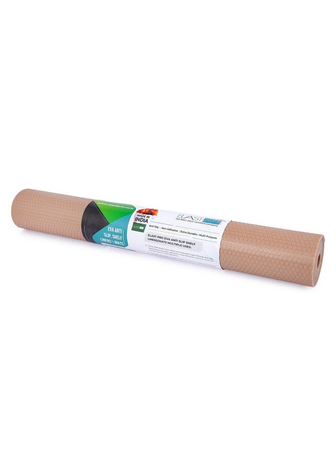 ElastPro (45 Cm X 5 M) Beige Polka Dot Eva Food Grade Washable Anti Slip Mat/Sheet For Fridge, Shelf Liner, Table, Kitchen Drawer Mat (Round Dots Texture, Beige), Ethylene Vinyl Acetate (Eva) - Image 2