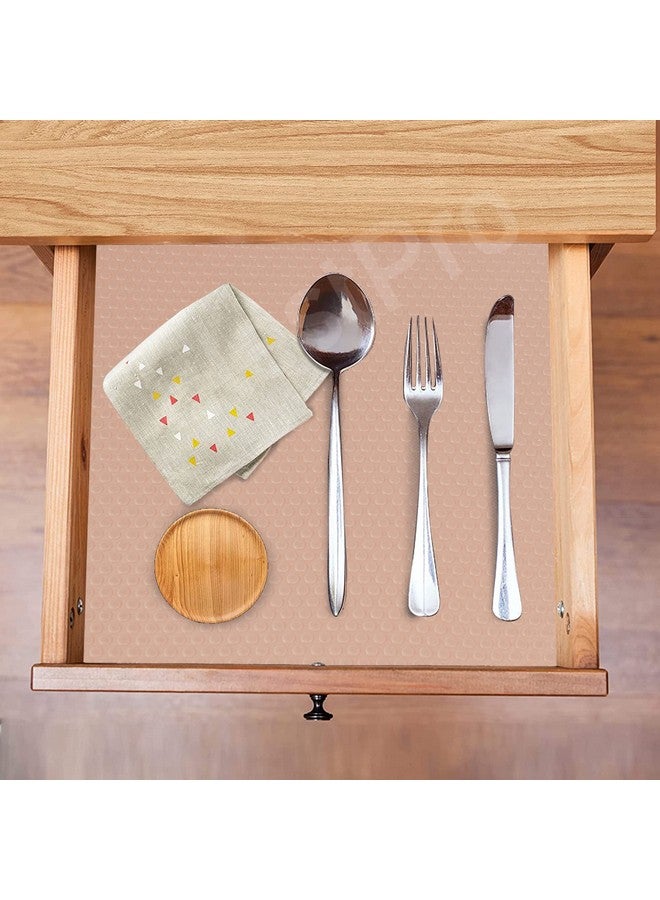ElastPro (45 Cm X 5 M) Beige Polka Dot Eva Food Grade Washable Anti Slip Mat/Sheet For Fridge, Shelf Liner, Table, Kitchen Drawer Mat (Round Dots Texture, Beige), Ethylene Vinyl Acetate (Eva) - Image 4