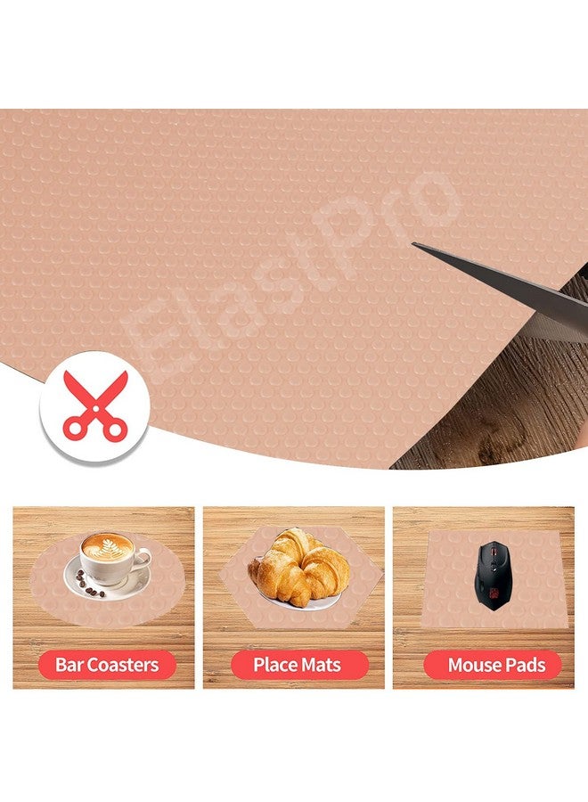 ElastPro (45 Cm X 5 M) Beige Polka Dot Eva Food Grade Washable Anti Slip Mat/Sheet For Fridge, Shelf Liner, Table, Kitchen Drawer Mat (Round Dots Texture, Beige), Ethylene Vinyl Acetate (Eva) - Image 5