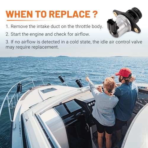 Dilomber 897526T Idle Air Control Valve Fit for Mercury Outboard 4-stroke engines 65HP 75HP 80HP 90HP 100HP 115HP 135HP 150HP Compatible with Mercruiser IAC Valve Replace OE 8M0188118 - Image 4
