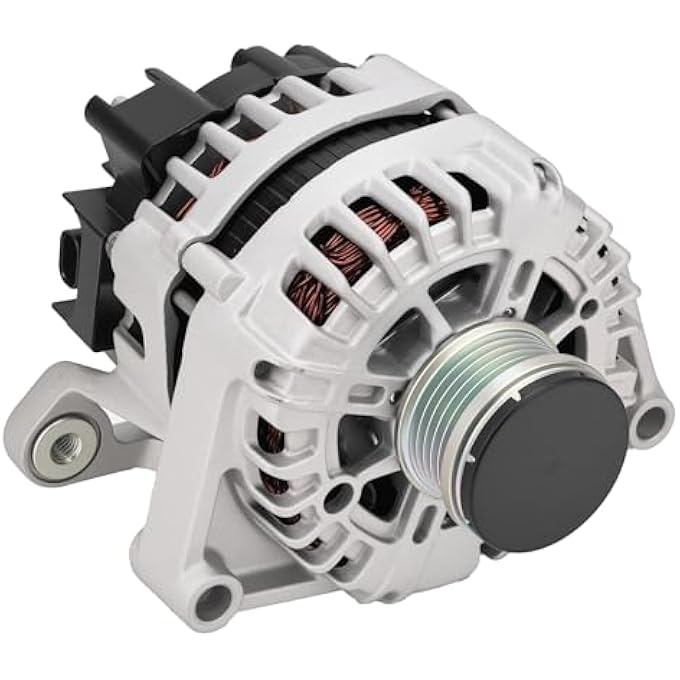 C-Tzu 130 Amp Alternator Compatible with Chevrolet Cruze 2012-2015 1.4L Cruze Limited 2016 1.4L Replaces 11654N 13573791 13577411 13581891 13588290 13597227 CW Rotation 5-Groove Pulley - Image 1