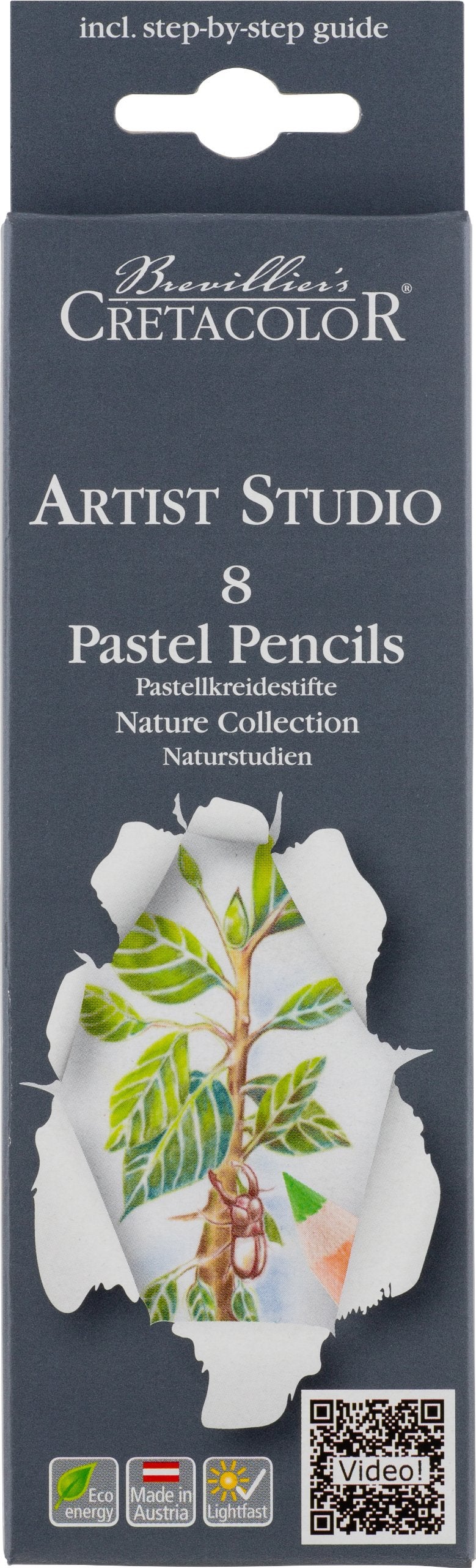 Cretacolor Artist Studio Pastel Pencil Sets Artist Studio Line Pastel Pencil Nature Collection Set of 8