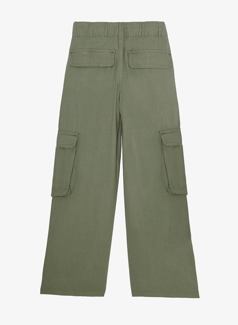 ريبلز مع نمشي بنطلون بناتي واسع بجيوب - Image 2