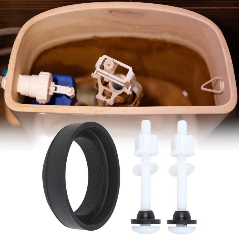 Leak Proof Foam Rubber Seal Ring Set for Toilet Tank Screw Corrosion Resistant Hardware - Image 3
