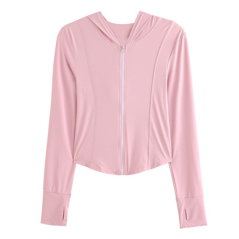 Summer Women's Slim Fit UV Protection Sunscreen Jacket - Image 5