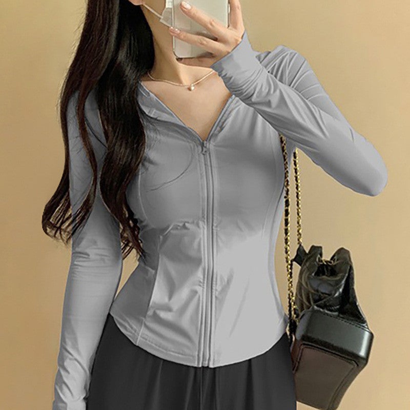 Summer Women's Slim Fit UV Protection Sunscreen Jacket - Image 2